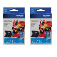 

Brother 2 Pack LC71 Innobella Standard Yield Cyan Ink Cartridge, 300 pages Yield