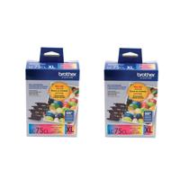 

Brother 2 Pack LC75 Innobella XL Series High Yield Cyan, Magenta and Yellow Ink Cartridges, Upto 600 Page Yields, 3 Pack