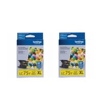 

Brother 2 Pack LC75Y Innobella XL-Series High Yield Yellow Ink Cartridge, 600 Page Yield