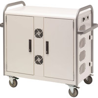 

Bretford Link L MDMLAP32NR 32-Unit Network Ready Storage Cart for Laptop/Netbook, Aluminum Handles, Concrete Paint