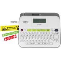

Brother PT-D400VP Versatile Easy-to-Use Label Maker with Carry Case and Adapter, White/Light Gray