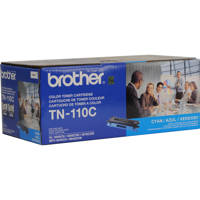 

Brother TN110C Cyan Toner Cartridge, Approximate 1,500 Page Yield