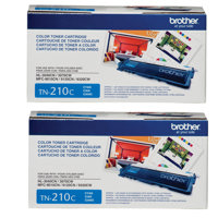 

Brother 2 Pack TN210C Cyan Toner Cartridge, 1400 Page Yield