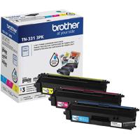 

Brother TN3313PK Standard-Yield Color Laser Toner Cartridge, 1500 Page Yield, Cyan/Magenta/Yellow, 3-Pack