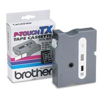 

Brother 0.94"x50' Laminated Tape for P-Touch Labelers, White on Black