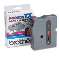 

Brother 24mm (0.94") Black on Red Laminated Tape for P-Touch Label Printers, 15m (50') Tape Length