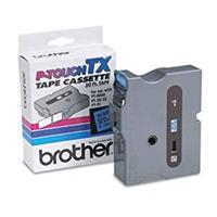 

Brother 0.94"x50' Laminated Tape for P-Touch Labelers, Black on Blue