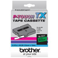 

Brother 0.47"x50' Laminated Tape for P-Touch Labelers, Black on Green