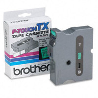 

Brother 24mm (0.94") Black on Green Laminated Tape for P-Touch Label Printers, 15m (50') Tape Length