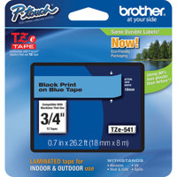 

Brother 18mm (0.7") Black On Blue Tape for P-Touch 8m (26.2')