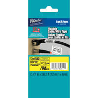 

Brother 0.47"x26.2' Flexible ID Laminated Tape for P-Touch Labelers, Black on Yellow