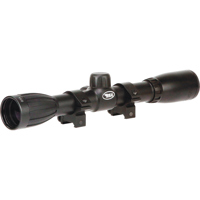 

BSA Optics 4x32mm Rim Fire Series .22 & Air Gun Riflescope, Matte Black Finish with Standard Reticle & Mounting Rings, 1" Tube