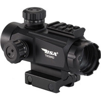 

BSA Optics Tactical Weapon 1x35 Holographic Sight, 35mm Exit Pupil, 5MOA Red Dot, Fully Coated Optic, Picatinny/Weaver Rail Mount,