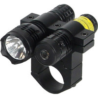 

BSA Optics Tactical Weapon 650nm Red Dot Laser with 80 Lumen Flashlight, Fits 1" or 30mm Diameter Riflescope Tubes