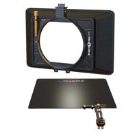 

Bright Tangerine Misfit ATOM 4x5.65" and 4x4" Ultra Lightweight 2-Stage Clip-On Matte Box with Detachable Lens Shade, 114mm Clamp Attachment - With Bright Tangerine Retractable Carbon Fiber Top Flag