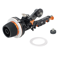 

Bright Tangerine Revolvr Atom Mini Kit, Includes 15mm LWS Core Bridge, Follow Focus Gear (0.8 Mod/35 Tooth/10mm), Follow Focus Gear (0.8 Mod/43 Tooth/6mm), Follow Focus Swing Arm (1:1 Ratio)