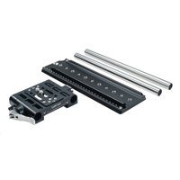 

Bright Tangerine Left Field 15mm Studio Quick Release Bridgeplate Advanced Kit, Includes Drumstix Support Rod & ARRI Standard Dovetail