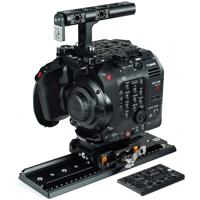 

Bright Tangerine Canon C300 MK III Camera Advanced Kit, Includes Baseplate, Left Field Sliding Top Plate, LA-V1 Bracket Adapter, Standard Dovetail Plate