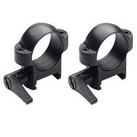 

Burris Optics 420031 Zee Quick Detachable Solid Steel 1" Low Riflescope Rings with Matte Black Finish, Fits Weaver Style Bases