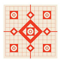

Burris Optics Orange on White Sighting In Targets, Package of Ten 13x13" Targets