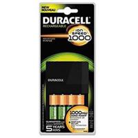 

Duracell AA or AAA NiMH Ion Speed 1000 Battery Charger with 2 AA Premium Duracell Rechargeable Pre-Charged Batteries