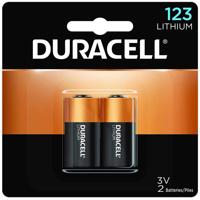 

Duracell 123 3V 1470mAh Lithium Battery, 2-Pack