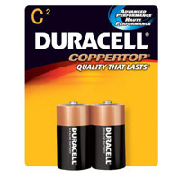 

Duracell CopperTop C Alkaline Battery, 2-Pack