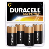 

Duracell CopperTop C Alkaline Battery, 4-Pack