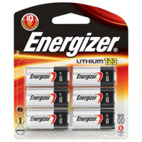 

Energizer CR-123 3V Lithium Batteries, 6-Pack