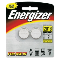 

Energizer 2016BP-2 3V Lithium Coin Battery for Heart-Rate Monitors, Keyless Entry, Glucose Monitors, Toys and Games, 2-Pack