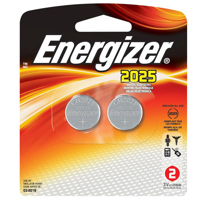 

Energizer 2025BP-2N 2025 3V Lithium Coin Battery for Keyless Entry, Electronic Books and Glucose Monitors, 2-Pack