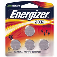 

Energizer 2032 3V Lithium Coin Battery for Heart-Rate Monitors, Keyless Entry, Glucose Monitors, Toys and Games, 4-Pack