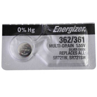 

Energizer 362 1.5V Zero-Mercury Silver Oxide Battery for Watches, Toys, Glucose Monitors and Calculators