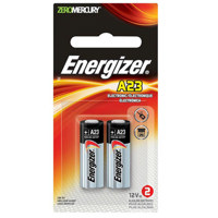 

Energizer A23 12V Zero-Mercury Alkaline Battery for Keyless Entry, Electronic Books and Glucose Monitors, 2-Pack
