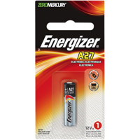 

Energizer A27 12V Zero-Mercury Alkaline Battery for Keyless Entry and Garage Door Openers