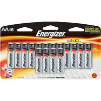 

Energizer Max AA 1.5V Alkaline Battery, 16-Pack