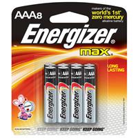 

Energizer MAX AAA 1.5V Alkaline Battery, 8-Pack