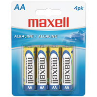 

Maxell AA 1.5V Alkaline Battery, 4-Pack