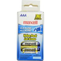 

Maxell AAA 1.5V Alkaline Battery, 36-Pack