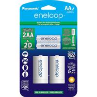 

Panasonic Eneloop AA 1.5V 2000mAh Rechargeable Ni-MH Battery, 2100 Recharge Cycles, 2-Pack