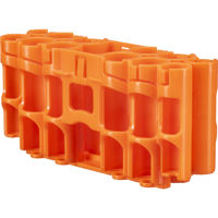 

PowerPax Storacell by "A9" Pack Battery Caddy, Orange - Holds 8 "AA" Batteries, 4 "AAA", and 1 9V Battery