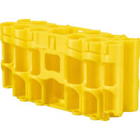 

PowerPax Storacell by "A9" Pack Battery Caddy, Yellow - Holds 8 "AA" Batteries, 4 "AAA", and 1 9V Battery