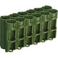 

PowerPax Storacell by "AA" 12 Pack Battery Caddy, Military Green - Holds 12 "AA" Batteries
