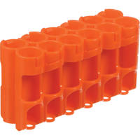 

PowerPax Storacell by "AA" 12 Pack Battery Caddy, Orange - Holds 12 "AA" Batteries