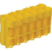 

PowerPax Storacell by "AA" 12 Pack Battery Caddy, Yellow - Holds 12 "AA" Batteries