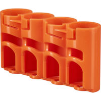 

PowerPax Storacell by Slim Line Battery "CR123" Battery Caddy, Orange - Holds 4 "CR123" Batteries