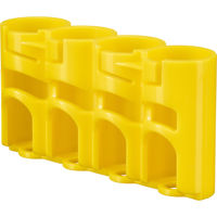 

PowerPax Storacell by Slim Line Battery "CR123" Battery Caddy, Yellow - Holds 4 "CR123" Batteries