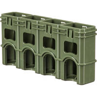 

PowerPax Storacell by Slim Line "9V" Battery Caddy, Military Green - Holds Four 9 Volt Batteries