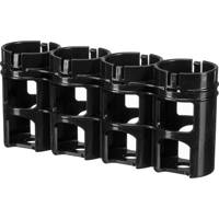 

PowerPax Storacell by Slim Line "D4" Battery Caddy, Black - Holds 4 "D" Batteries