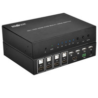 

BZB GEAR BG-HD-MS4X1 Full HD 4x1 Quad MultiViewer and Roaming Mouse Seamless KVM Switcher